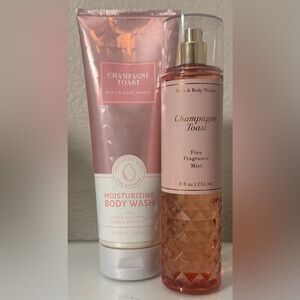 Bath & Body Works Champagne Toast Body Mist and Body Wash